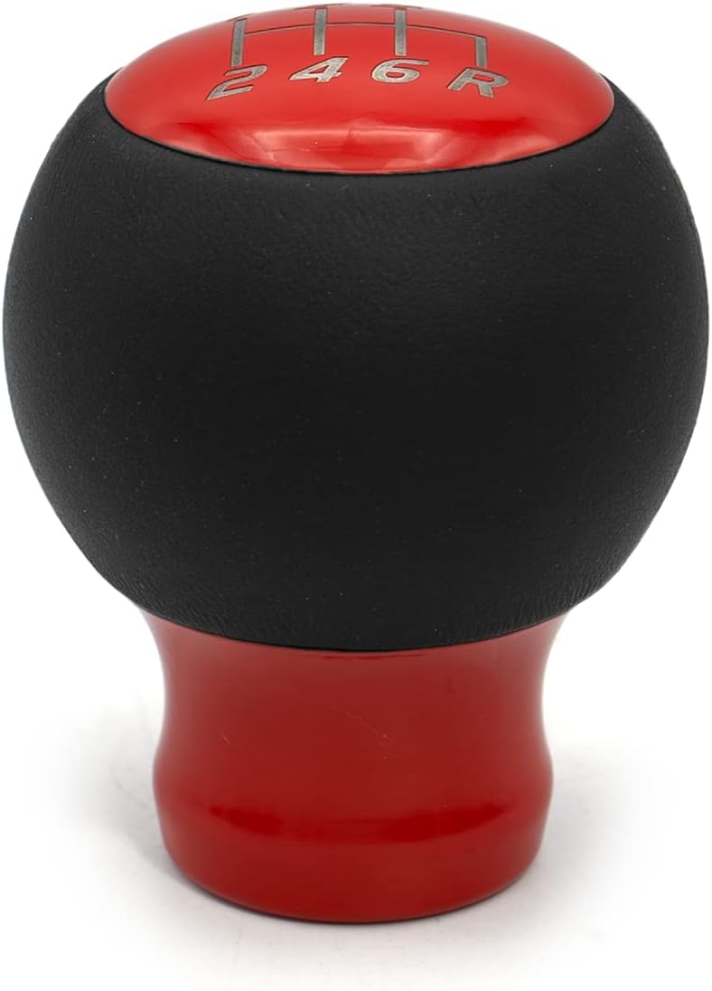 Billetworkz Fusion Weighted Shift Knob 6-Speed Leather Gloss Red Subaru BRZ 2013-2025 | BW-KNB-BRZ-VEL6-GRED-FUL