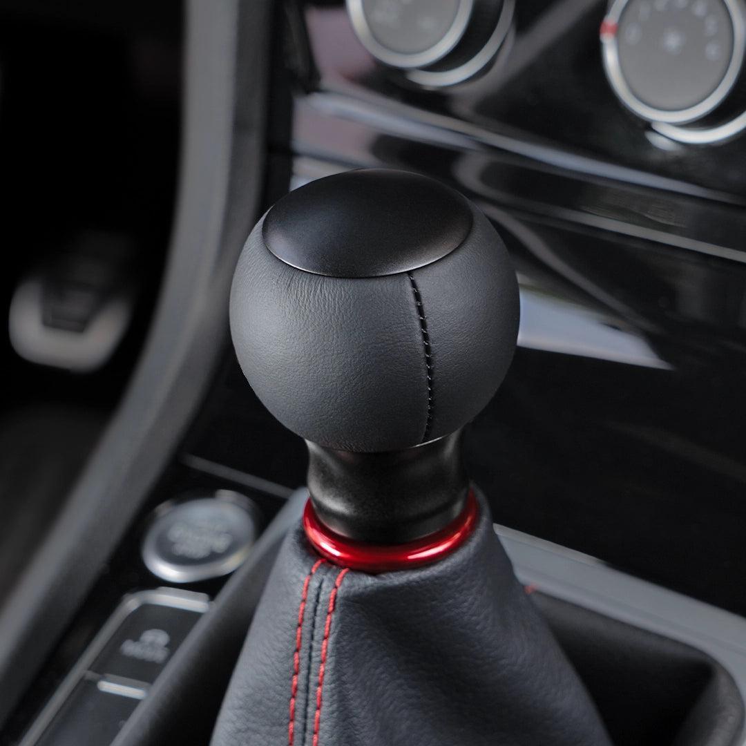 Billetworkz Fusion Weighted Shift Knob 6-Speed Leather Matte Black Subaru WRX 15-25 / STI 04-21 | BW-KNB-SUB6-VEL6-MBLK-FUL