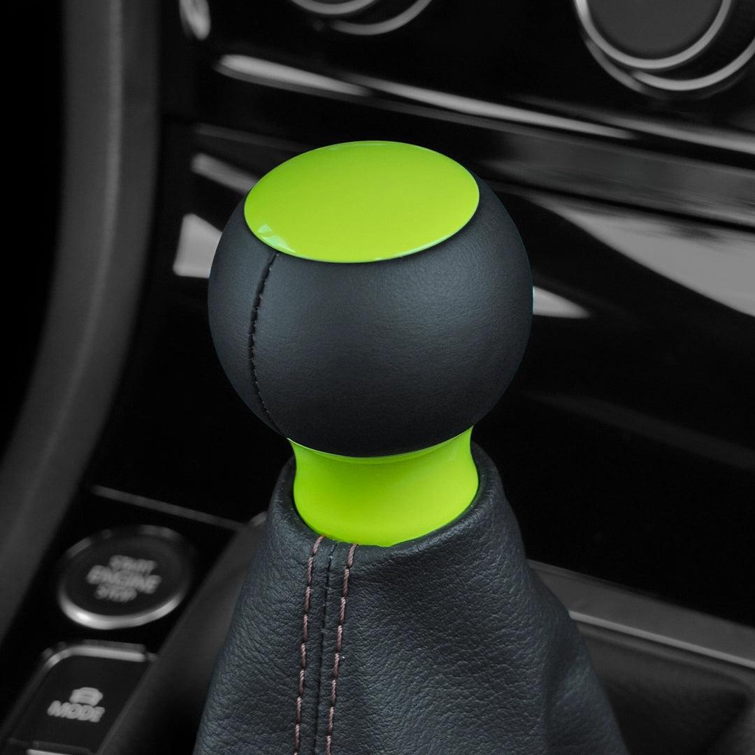 Billetworkz Fusion Weighted Shift Knob 6-Speed Leather Neon Yellow Subaru BRZ 2013-2025 | BW-KNB-BRZ-VEL6-NYEL-FUL