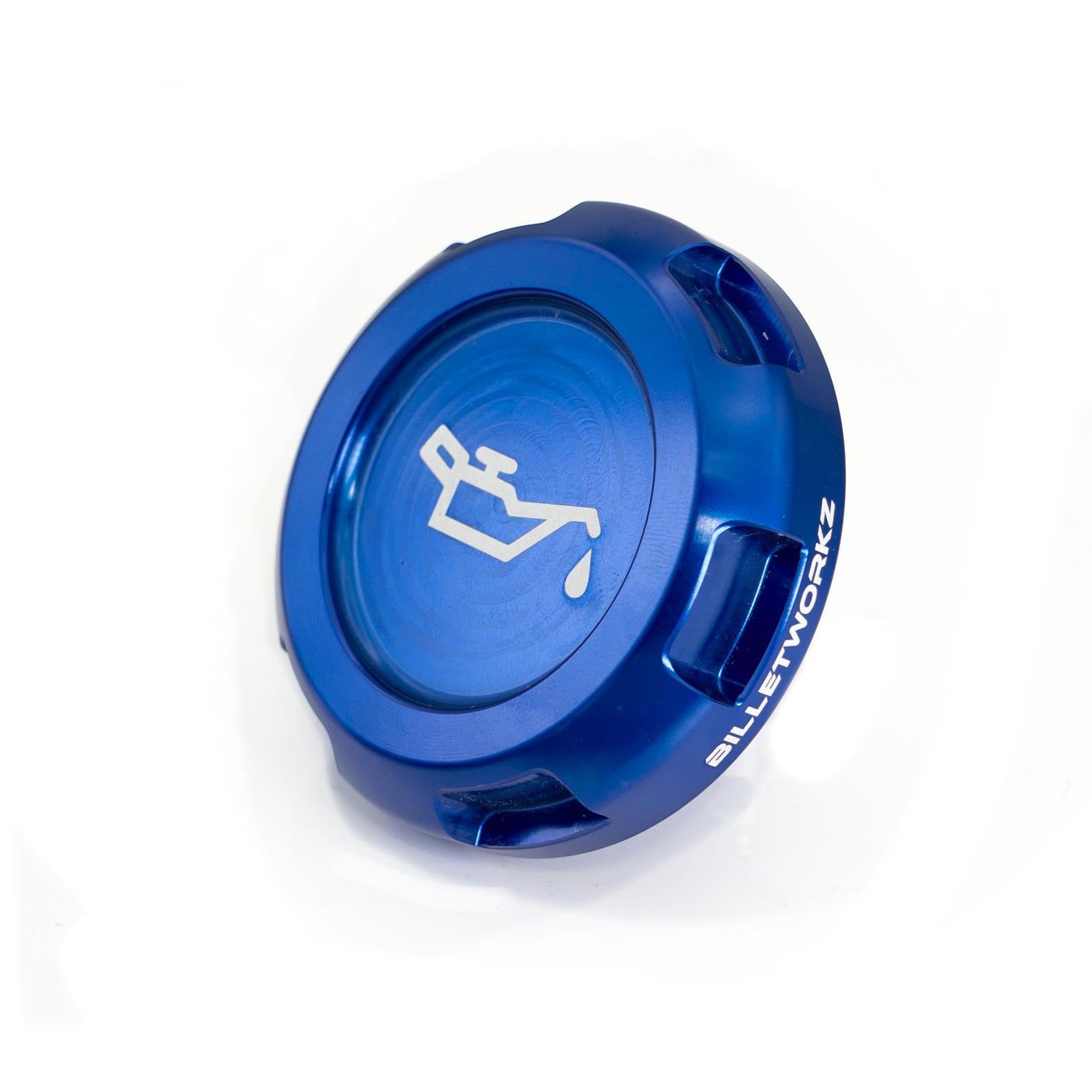 Billetworkz Oil Cap Engraved Zero Series Blue Subaru WRX 02-25 / STI 04-21 / BRZ 13-25 | BW-EBCZ-SUB-OIL-BLU-E