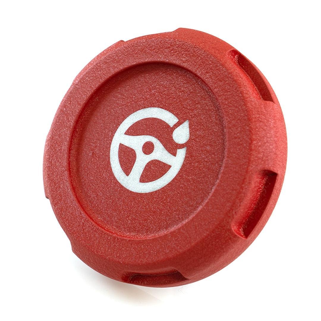 Billetworkz Power Steering Fluid Cap Engraved Zero Series Wrinkle Red Subaru WRX 08-14 / STI 08-21 | BW-EBCZ-SUB-PS2-RWR-E