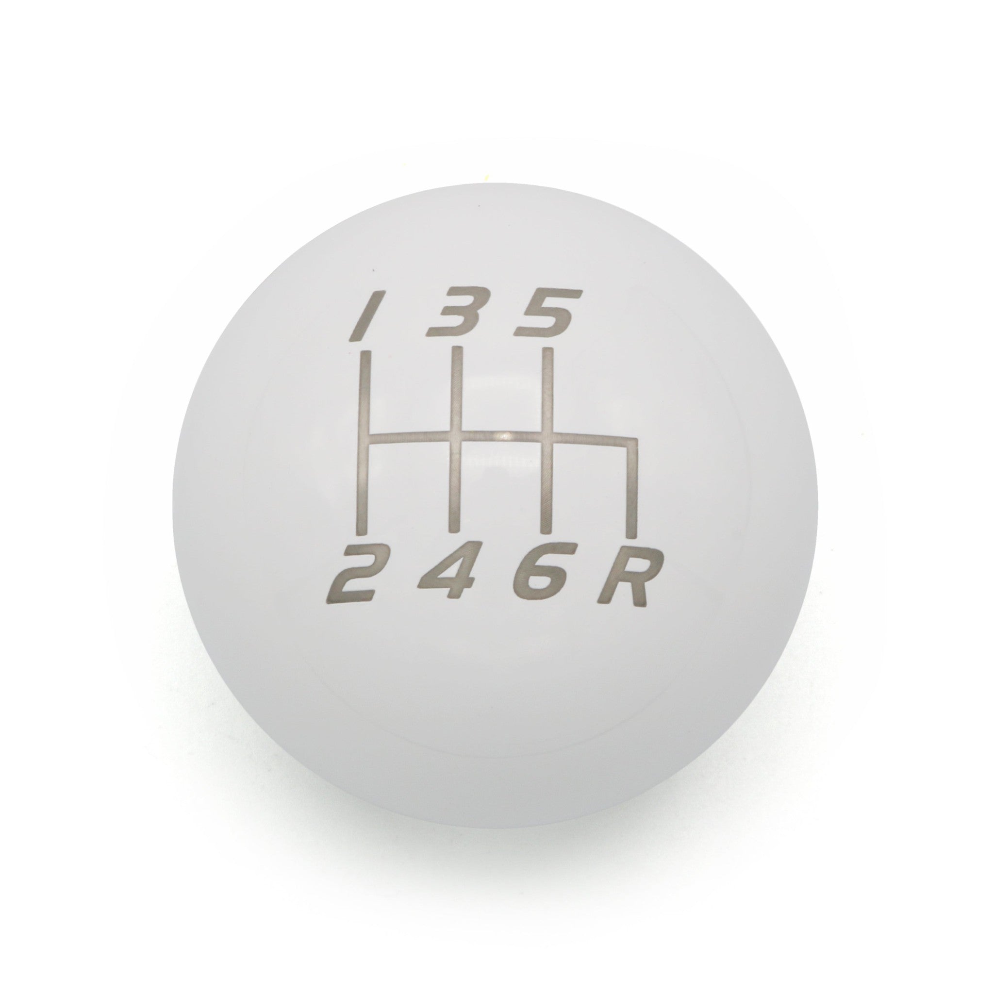 Billetworkz Weighted Shift Knob 6-Speed Lightbulb Gloss White Subaru WRX 15-25 / STI 04-21 | BW-KNB-WRX6-VEL6-GWHT-LB