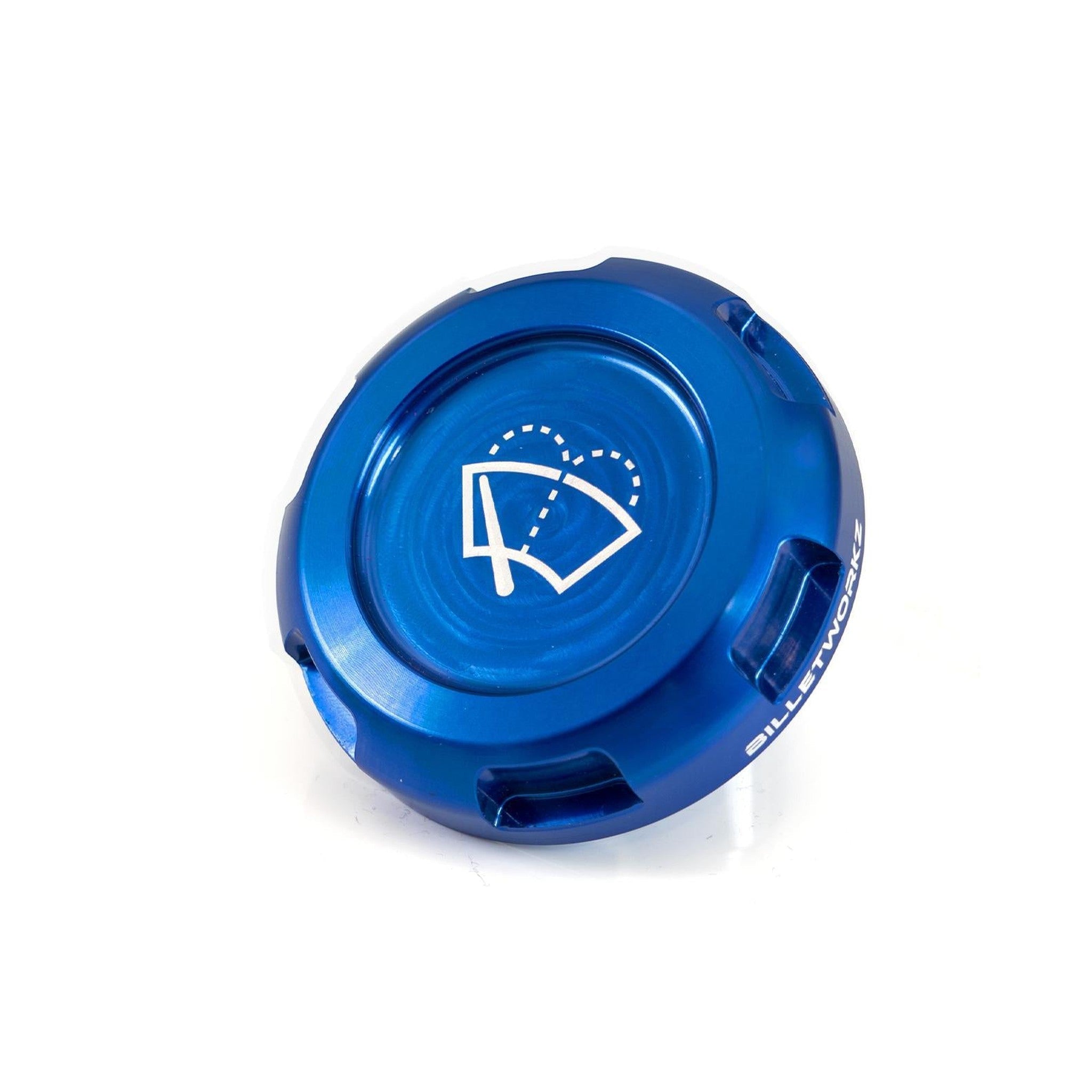 Billetworkz Wiper Fluid Cap Engraved Zero Series Blue Subaru WRX 02-25 / STI 04-21 | BW-EBCZ-SUB-WIP-BLU-E