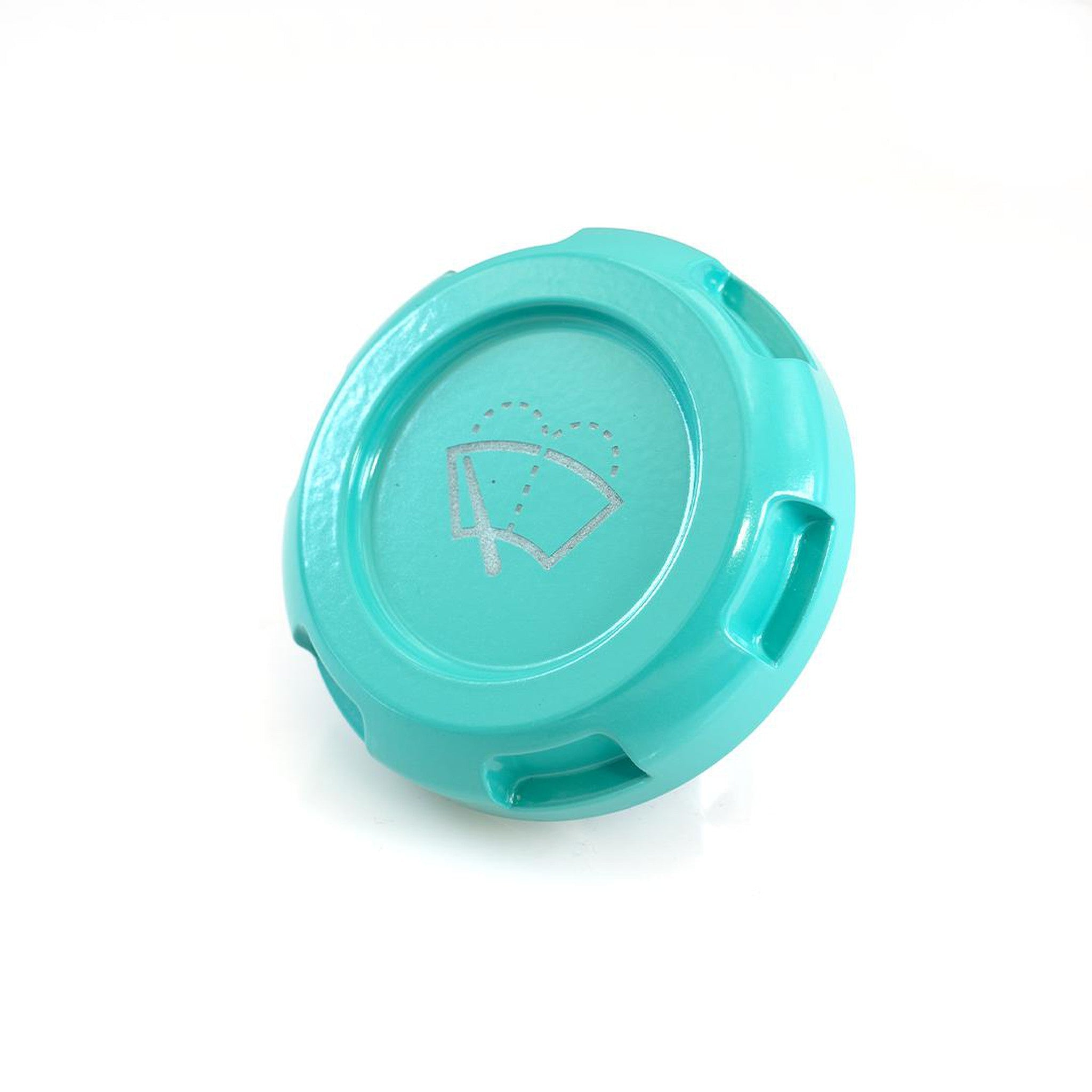 Billetworkz Wiper Fluid Cap Engraved Zero Series Hyper Teal Subaru WRX 02-25 / STI 04-21 | BW-EBCZ-SUB-WIP-HYTL-E