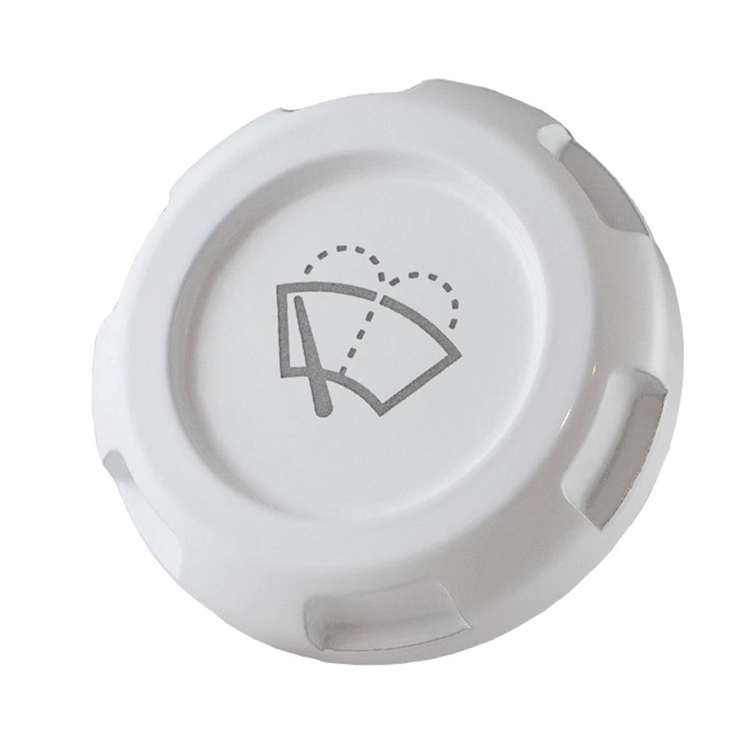 Billetworkz Wiper Fluid Cap Engraved Zero Series White Subaru WRX 02-25 / STI 04-21 | BW-EBCZ-SUB-WIP-WHT-E