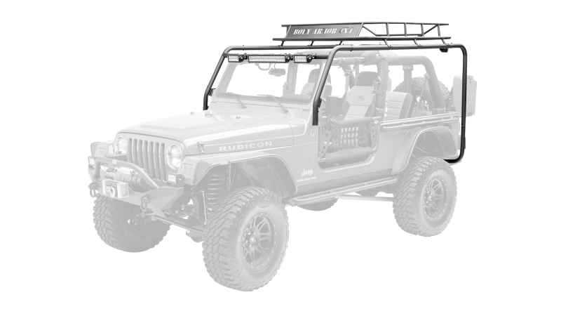 Body Armor 4x4 2005+ Toyota Tacoma Crew Cab Sport Rack Requires 5129 Basket TC-6124