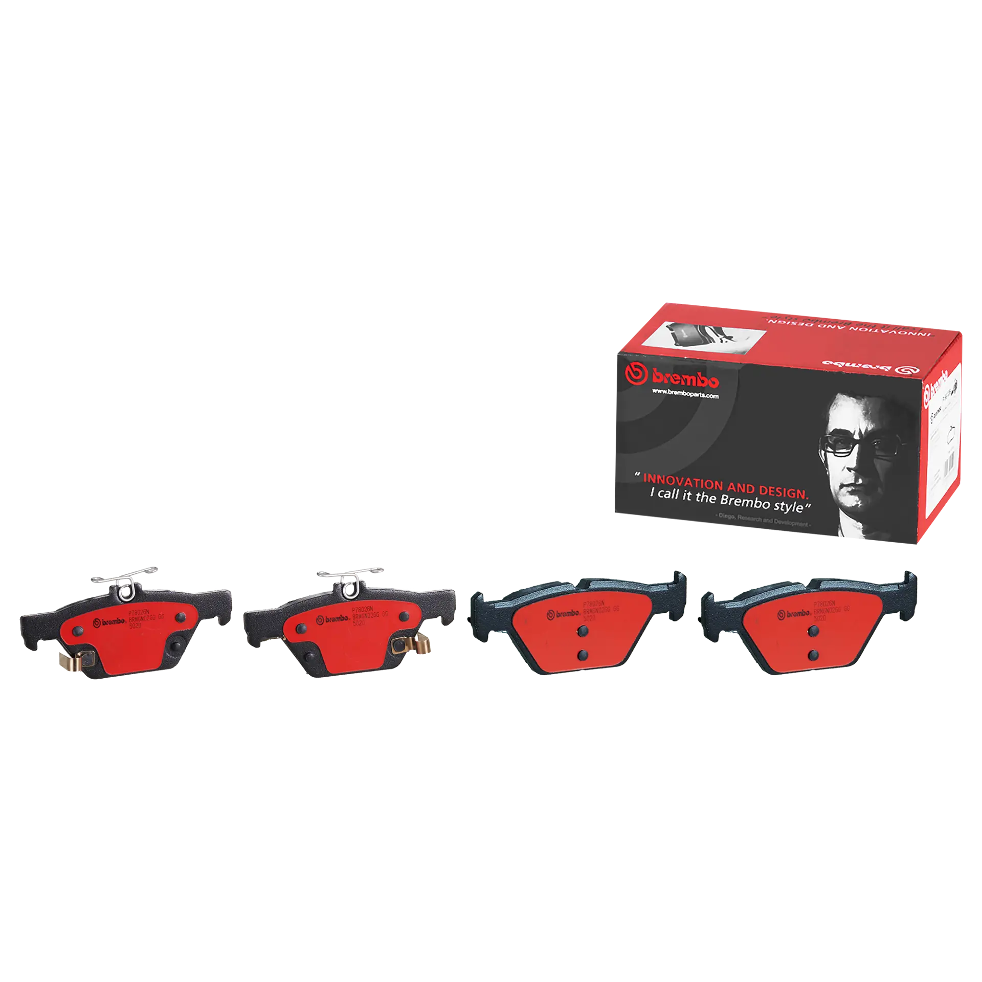 Brembo Rear Premium NAO Ceramic Brake Pads WRX 2016-2020 | P78026N