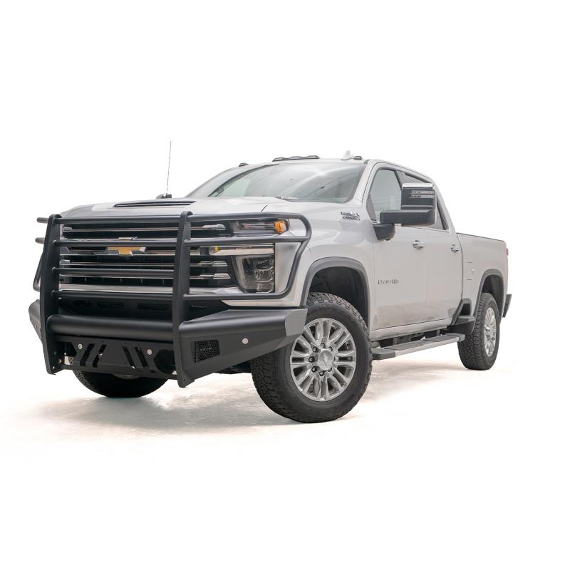 Fab Fours Elite Front Bumper w/ Grille Guard Black Model CH20-Q4960-1