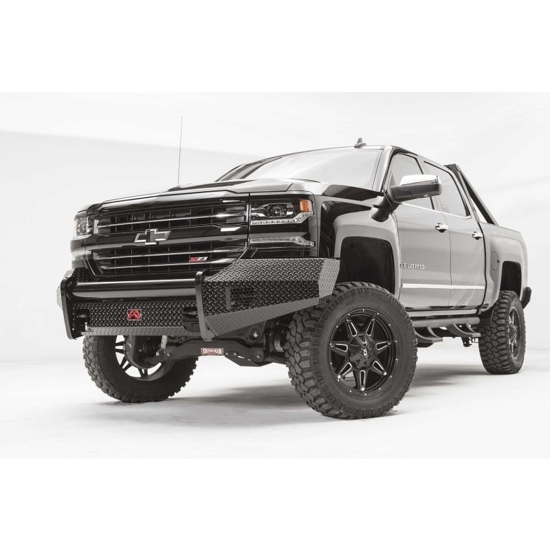 Fab Fours Black Steel Front Bumper Model CS16-K3861-1