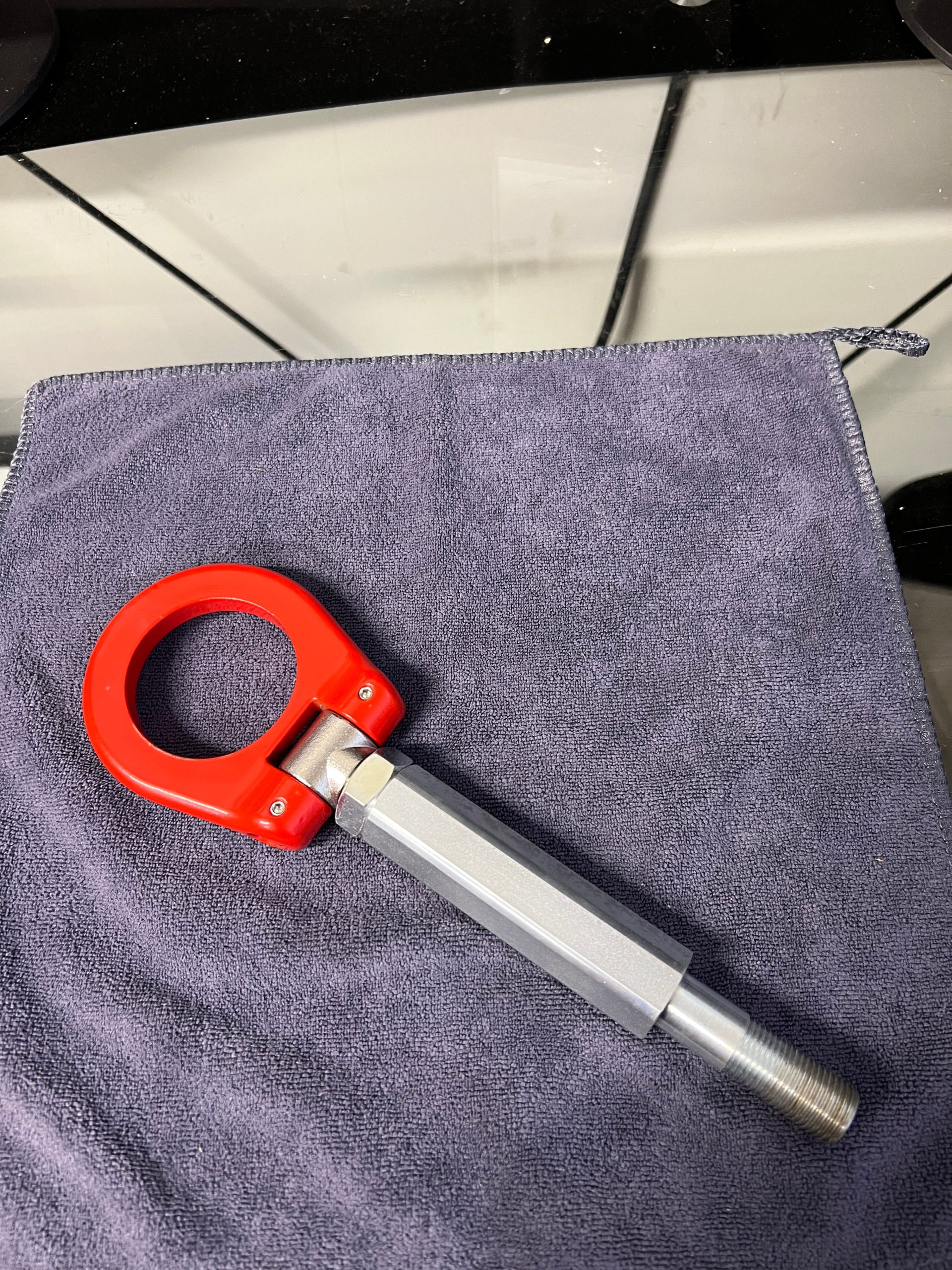 Clearance / OPEN BOX Cusco Front Tow Hook Red Subaru WRX 2015-2021 / STI 2015-2021 / XV Crosstrek 13-17 | 965 017 F