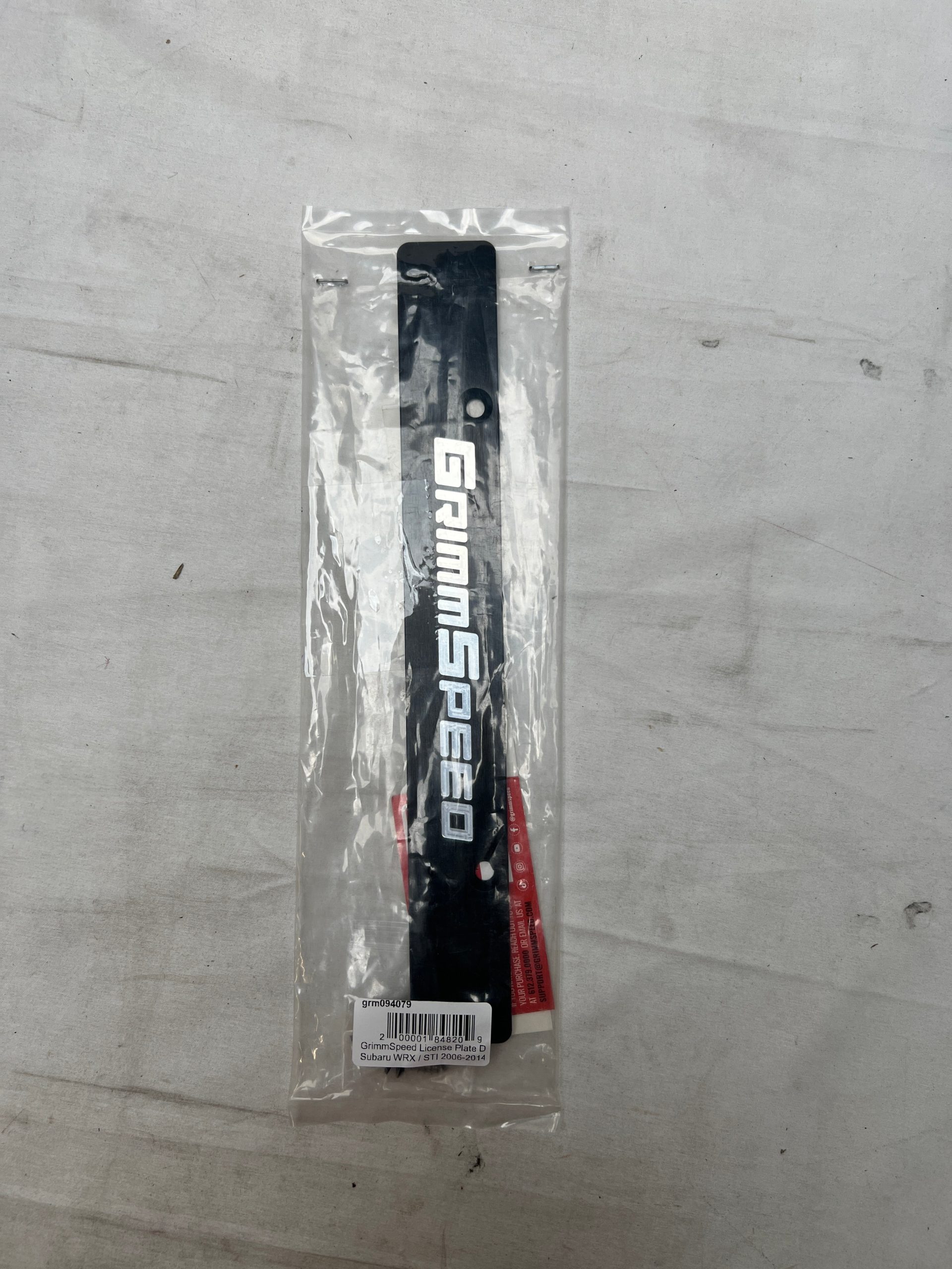 Clearance / OPEN BOX GrimmSpeed License Plate Delete Subaru WRX / STI 2006-2014