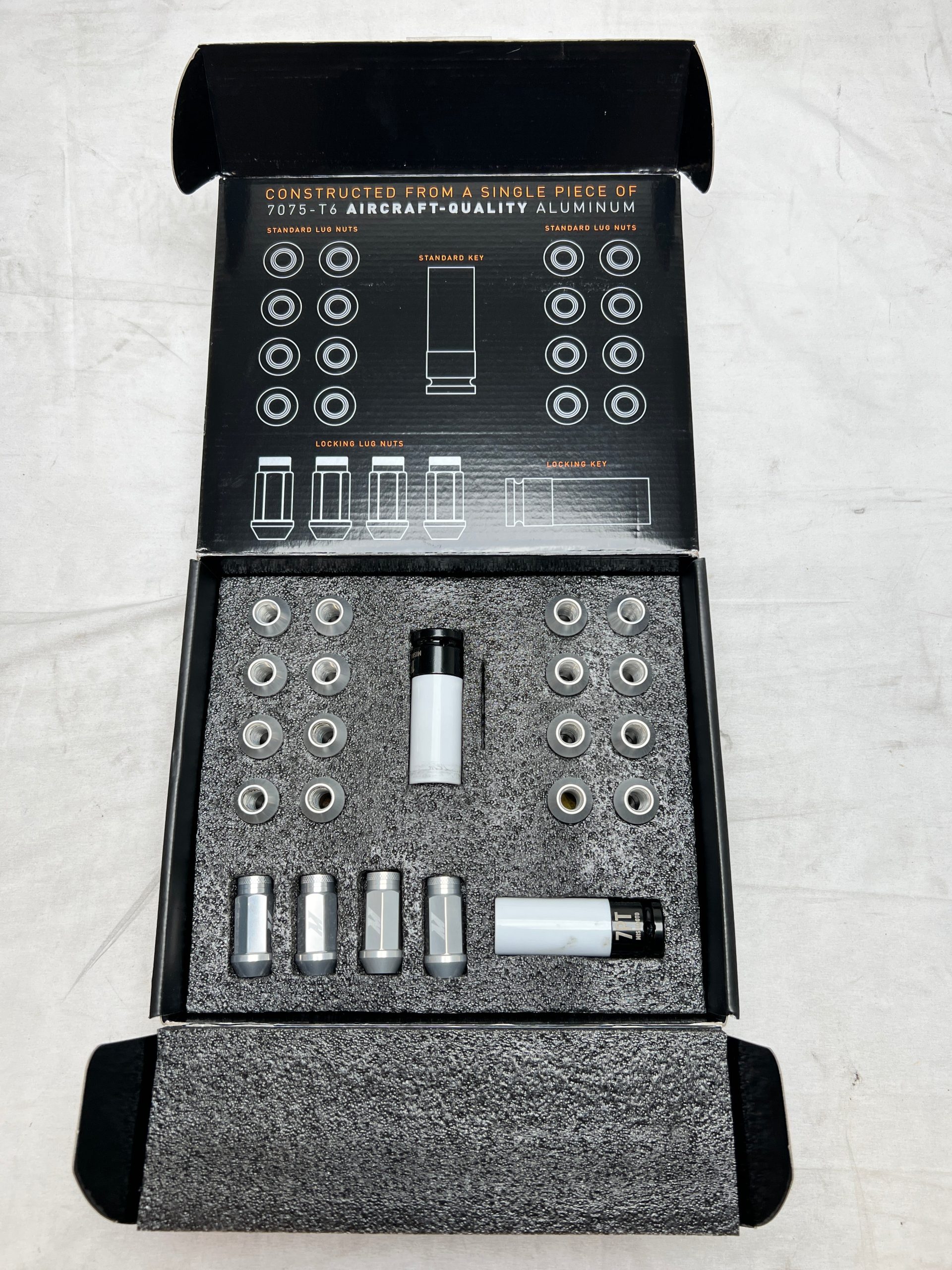 Clearance / OPEN BOX Mishimoto M12x1.5 Locking Lug Nuts 20 Piece Set Silver