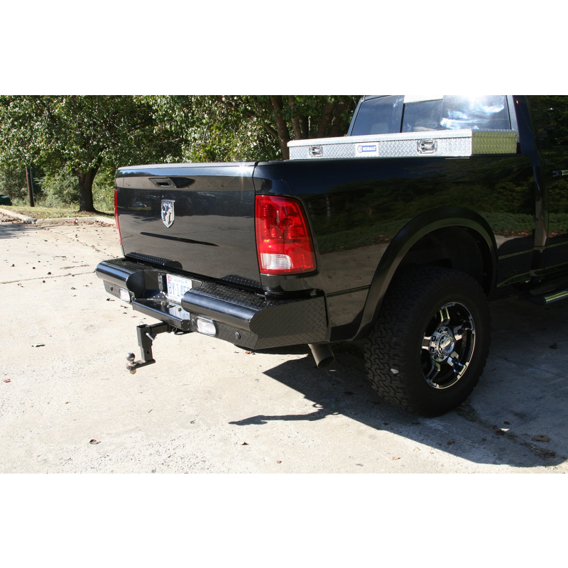 Fab Fours Black Steel Ranch Rear Bumper Model DR10-T2950-1