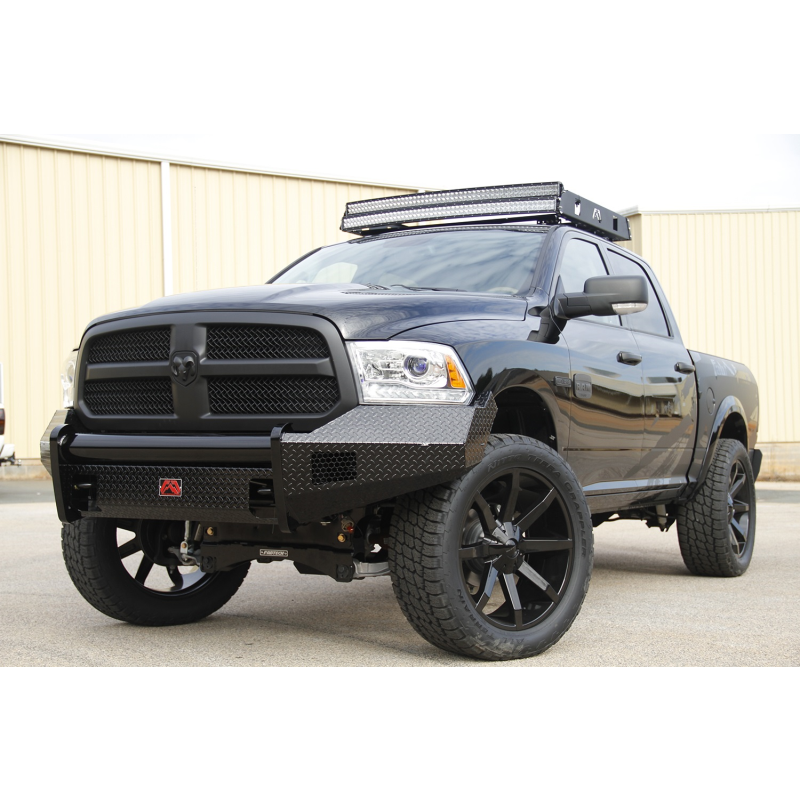 Fab Fours Black Steel Front Bumper Model DR13-K2961-1