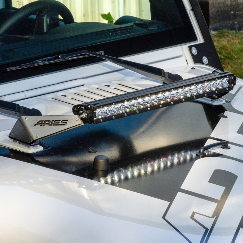 ARIES Jeep JK Hood Light and Brackets Model 1501300