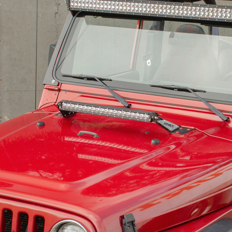 ARIES Jeep TJ Hood Light and Brackets Model 1501302