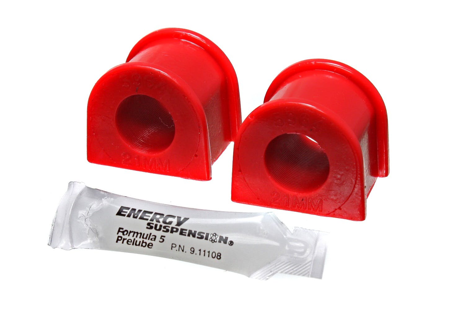 Energy Suspension Subaru Forester/Legacy/Outback/WRX Black 21mm Front Sway Bar Bushing Set Red | 19.5105R