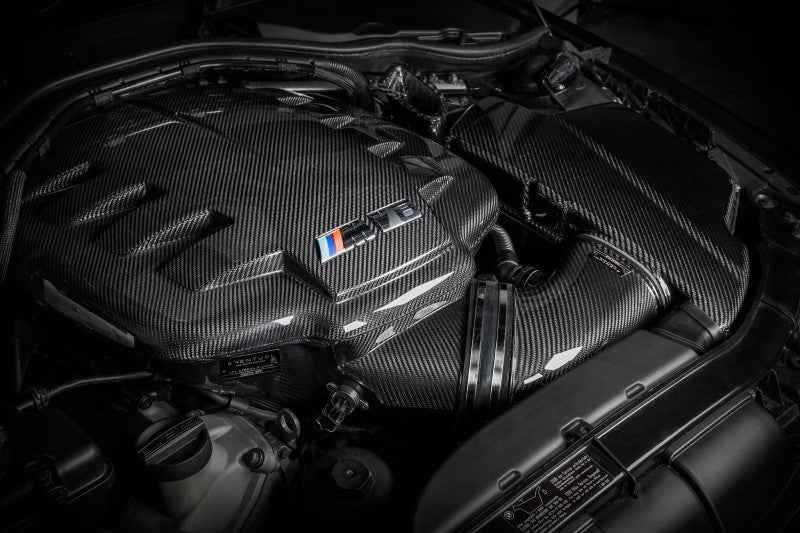 Eventuri BMW E9X M3 - Complete Black Carbon Inlet Plenum - No Emblem EVE-E9X-CF-PLM