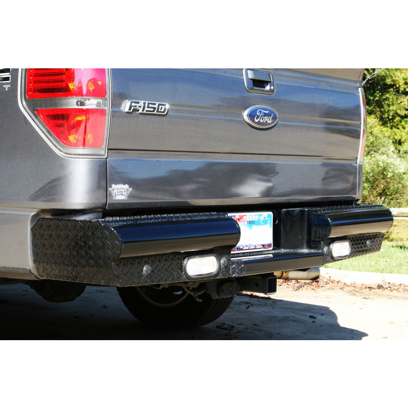 Fab Fours Black Steel Ranch Rear Bumper Model FF09-T1750-1
