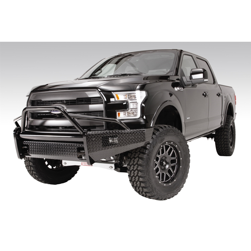 Fab Fours Black Steel Front Bumper w/ Pre Runner Guard Model FF15-K3252-1
