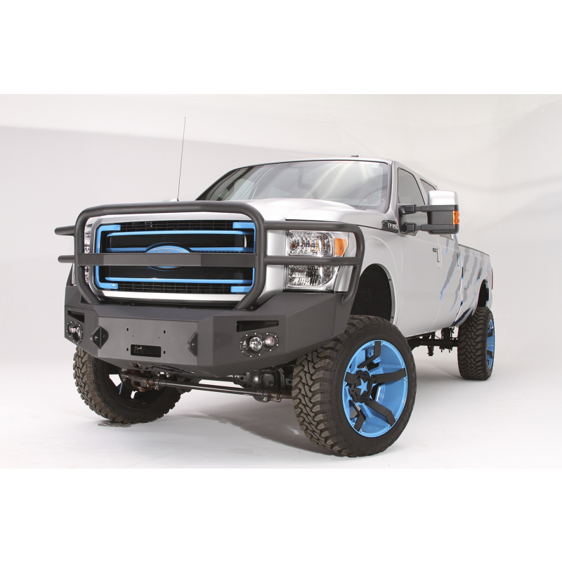 Fab Fours Premium Heavy Duty Winch Front Bumper w/ Grille Guard Model FS11-A2550-1