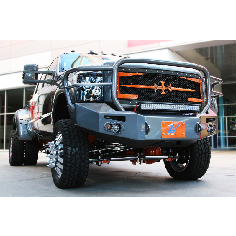 Fab Fours Premium Heavy Duty Winch Front Bumper w/ Grille Guard Model FS11-A2650-1