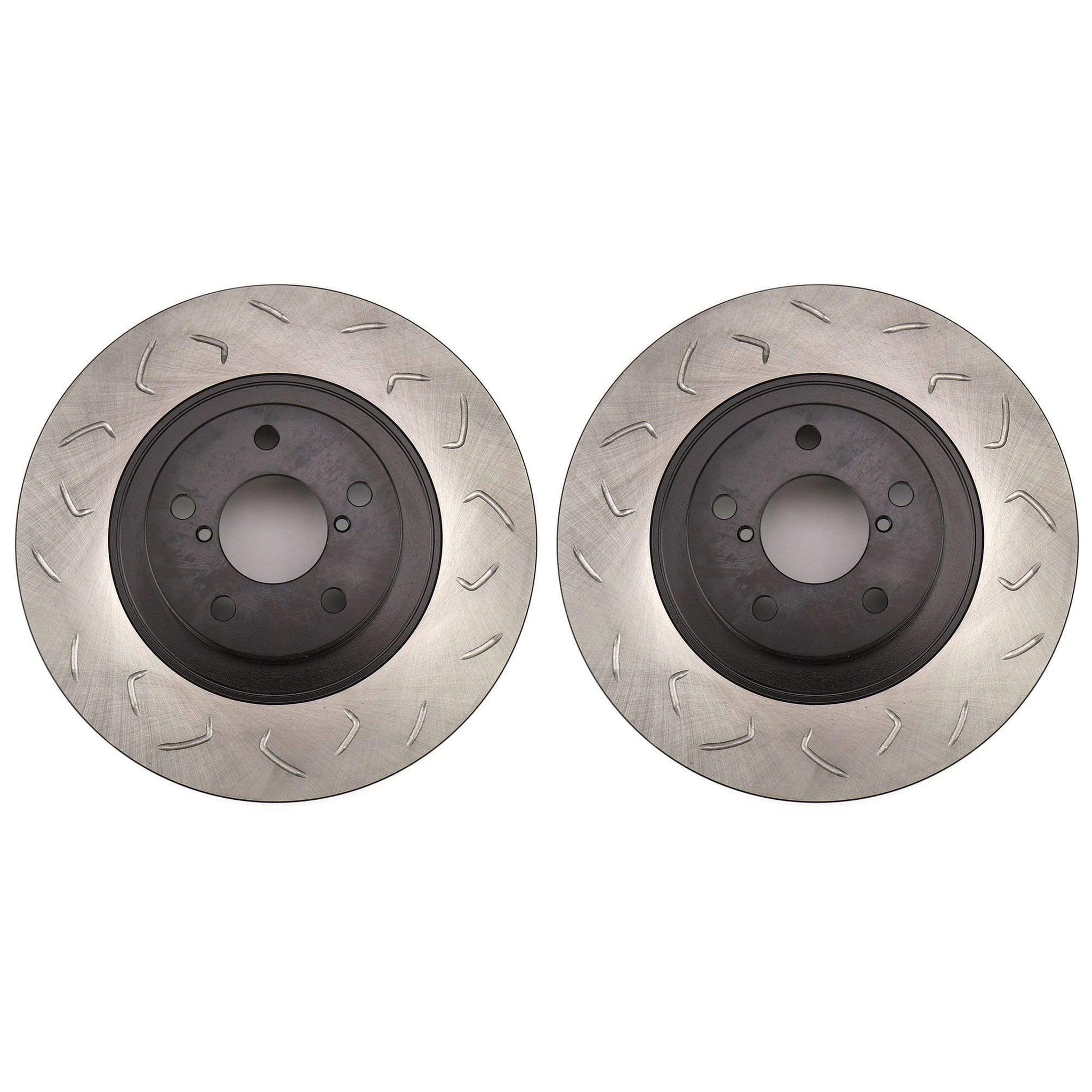 FactionFab Swept Slot Bi-Directional Brake Rotor Pair Front WRX 2009-2014 / BRZ 2013+ | FFA1.10037.1-G