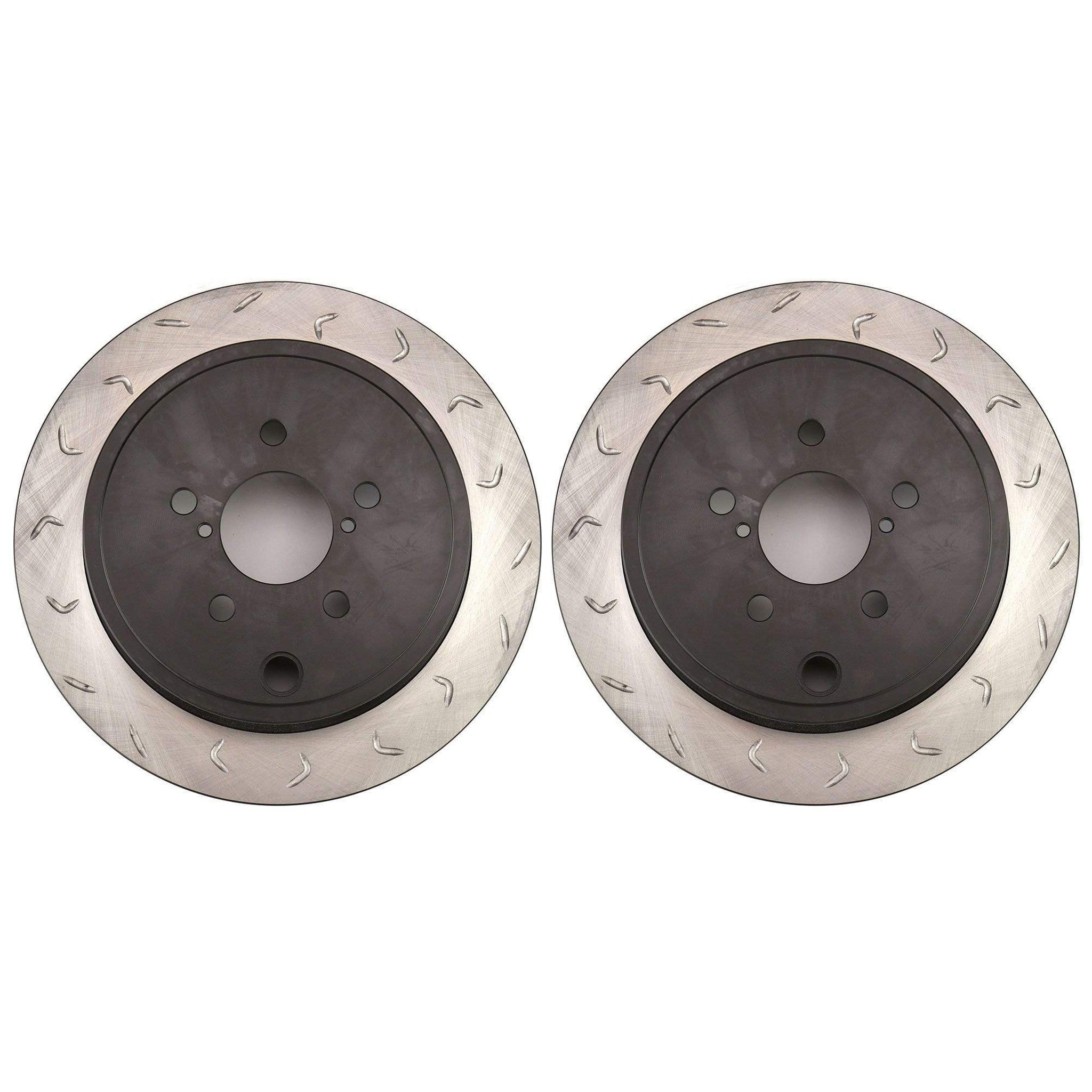 FactionFab Swept Slot Bi-Directional Brake Rotor Pair Rear Scion FR-S 2013-2016 / Subaru BRZ 2013+ / Toyota 86 2017+
