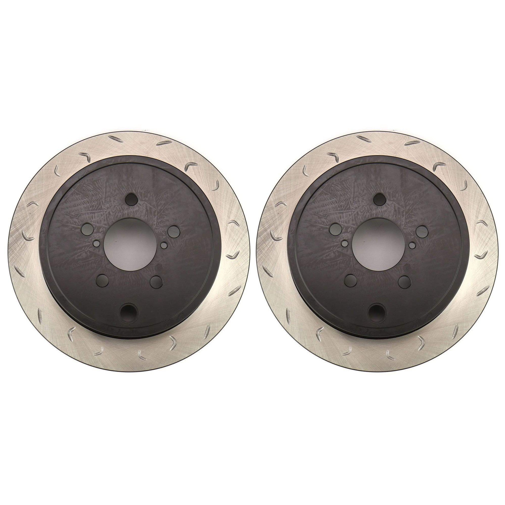 FactionFab Swept Slot Bi-Directional Rotor Pair Rear Subaru WRX 2008-2014 | FFA1.10044.1-G