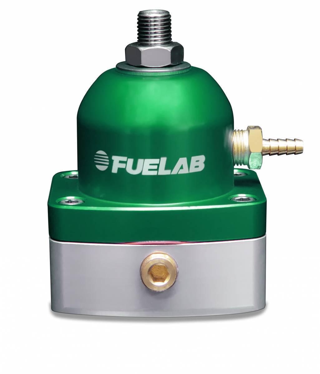 Fuelab 53501 Mini Series Adjustable Fuel Pressure Regulator; EFI Green | 53501-6