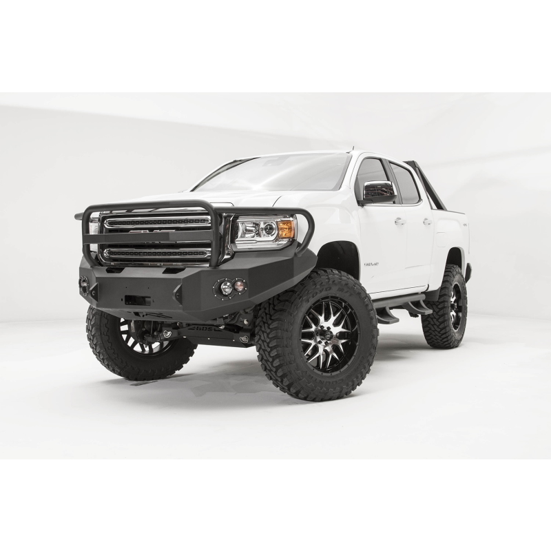 Fab Fours Premium Winch Front Bumper w/ Grille Guard Model GC15-H3450-1