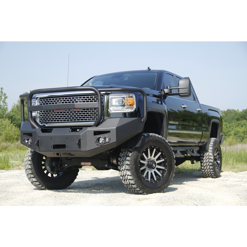 Fab Fours Premium Heavy Duty Winch Front Bumper w/ Grille Guard Model GM14-A3150-1