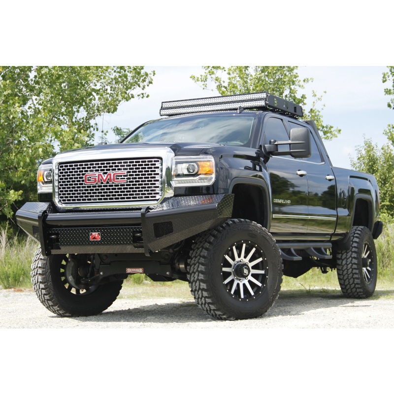 Fab Fours Black Steel Front Ranch Bumper Model GM14-S3161-1