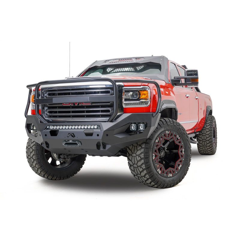 Fab Fours Matrix Front Bumper w/ Grille Guard Model GM15-X2850-1