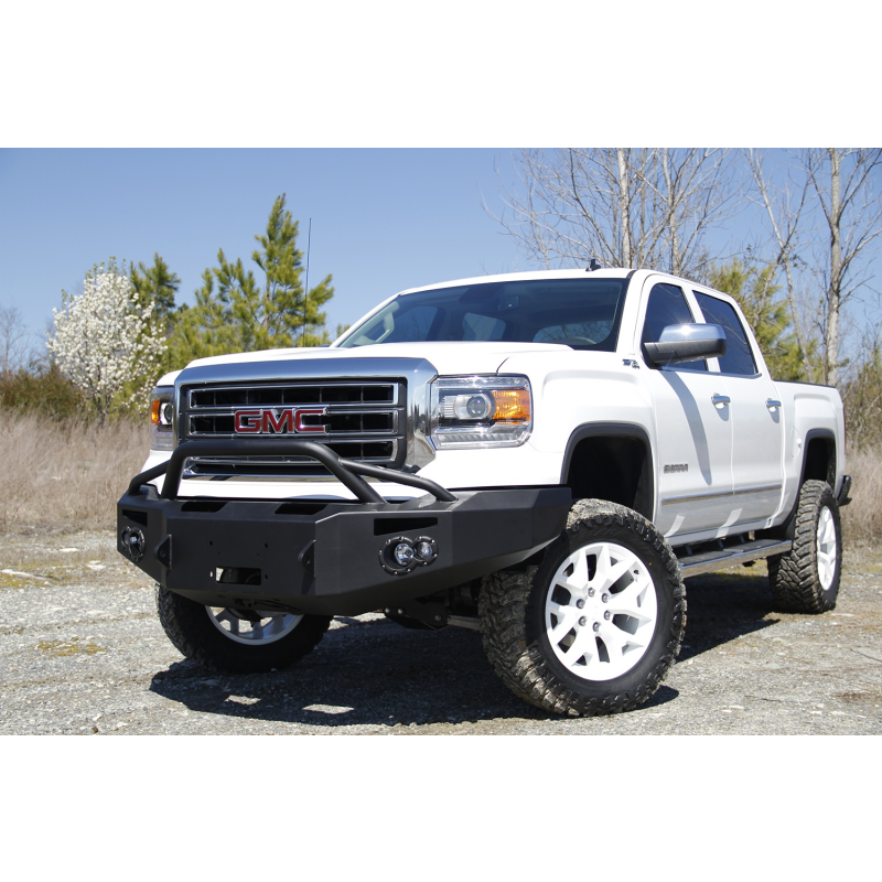 Fab Fours Premium Winch Front Bumper w/ Pre Runner Guard Model GS14-H3152-1