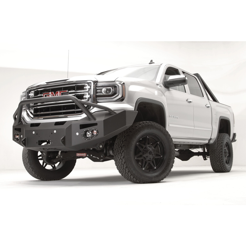 Fab Fours Premium Winch Front Bumper w/ Pre Runner Guard Model GS16-F3952-1