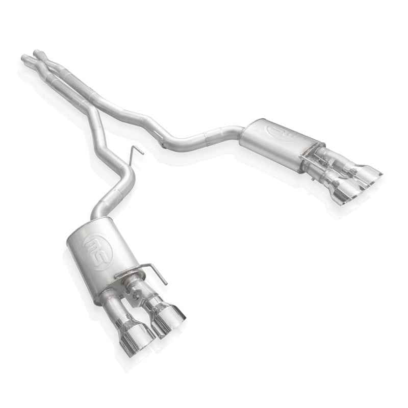Stainless Works 2020 Ford GT500 Redline Catback X-Pipe Exhaust Factory Connect - Polished Tips GT500CBXFCR