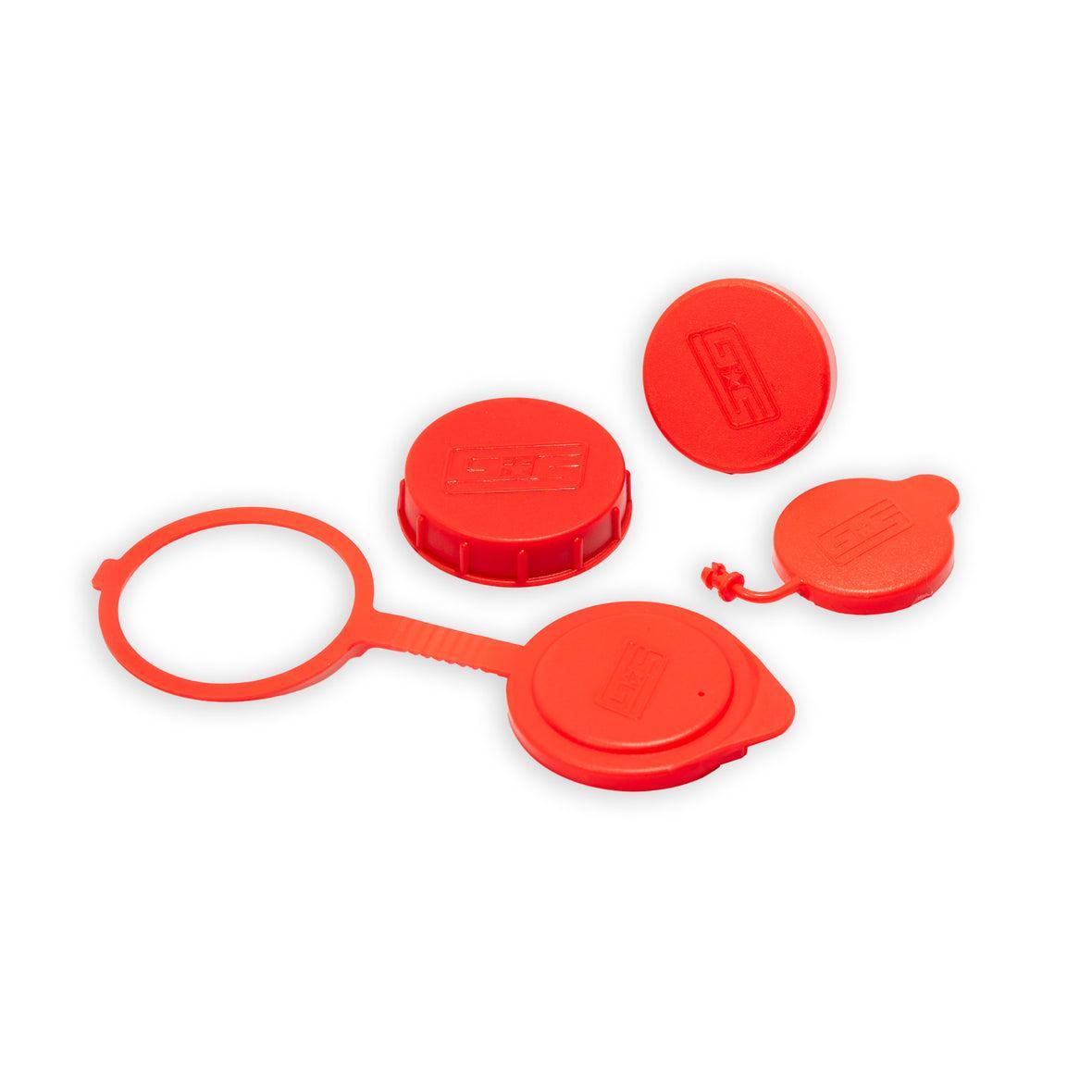 Grimmspeed Red Engine Bay Reservoir Cap Set - 22-25 WRX /BRZ/ FRS/ GT86/ GR86 | 113121RED