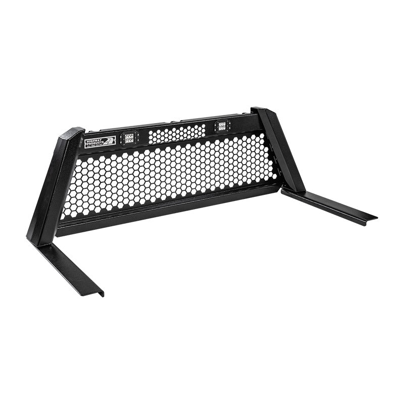 Highway Products Guardian Smooth Hammertone Black Aluminum Headache Rack