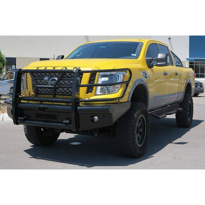 Steelcraft Heavy Duty Front Bumper With Grille Guard 2016-2023 Nissan Titian XD Model HD14080RC
