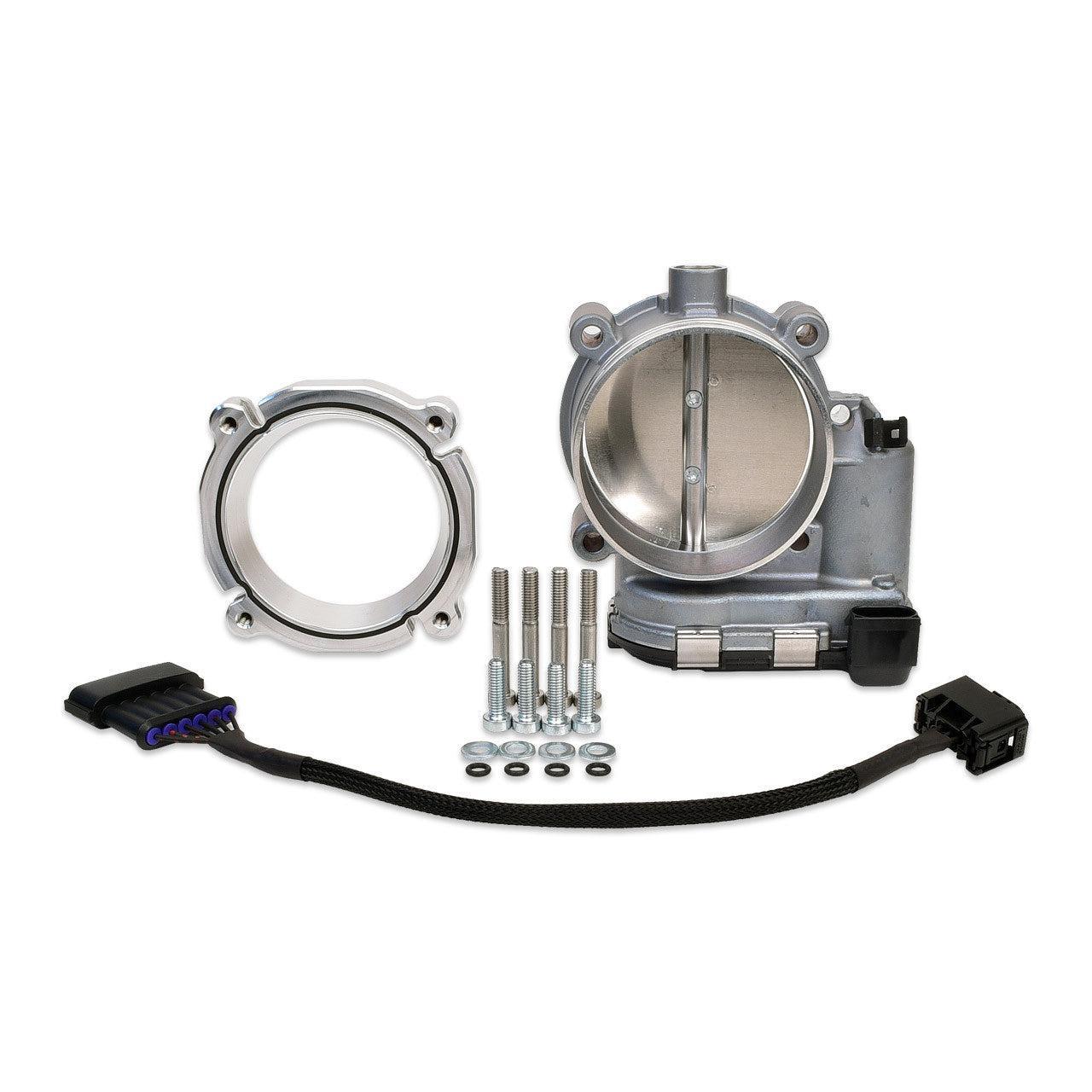IAG Bosch 82mm Throttle Body & Silver Adapter Package for Subaru STI Process West Intake Manifolds STI 04-21 | IAG-AFD-2025SL