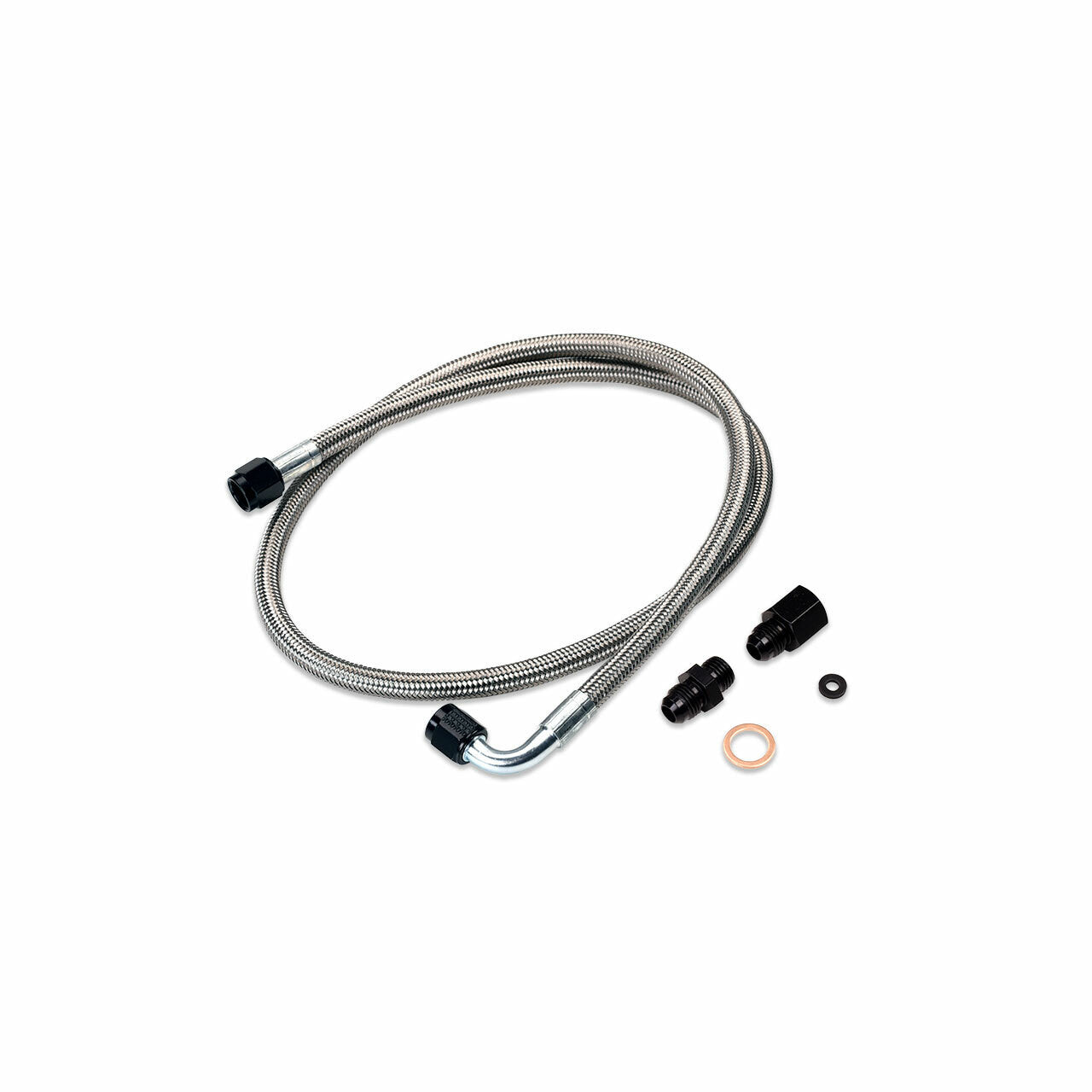 IAG High Pressure Braided Power Steering Line (OEM Routing) WRX / STI 02-07 | IAG-ENG-5900