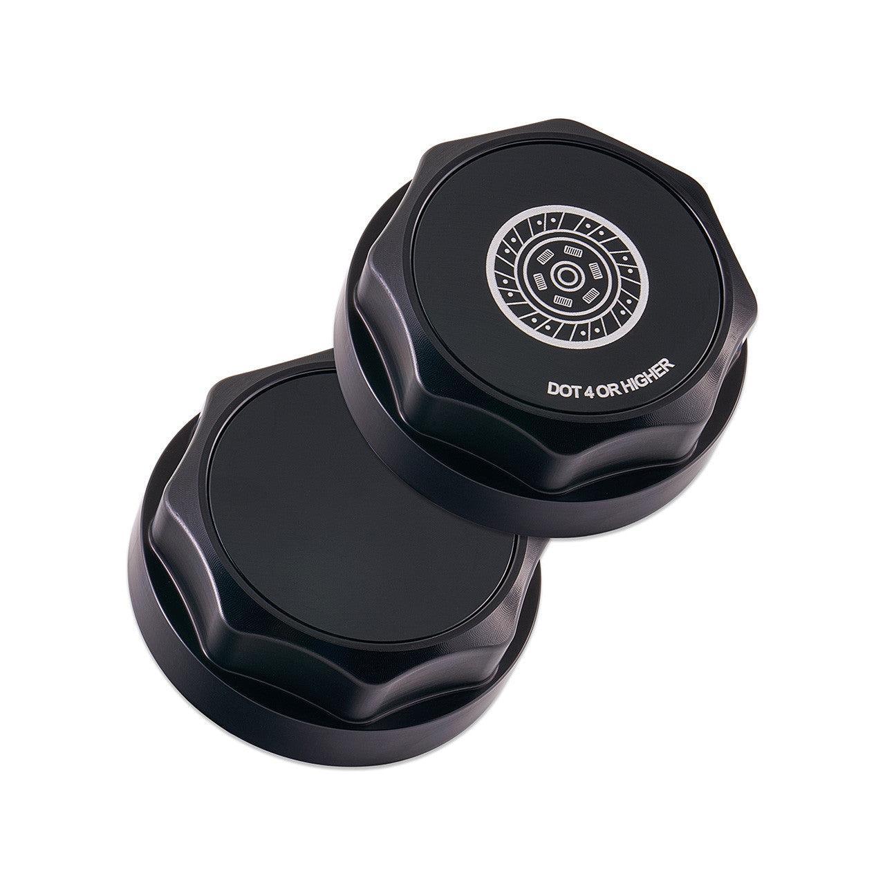 IAG Revolve Clutch Fluid Reservoir Cap w/ Anodized Color Accent Black Subaru BRZ 2013-2025 | IAG-ACC-5313BKBK
