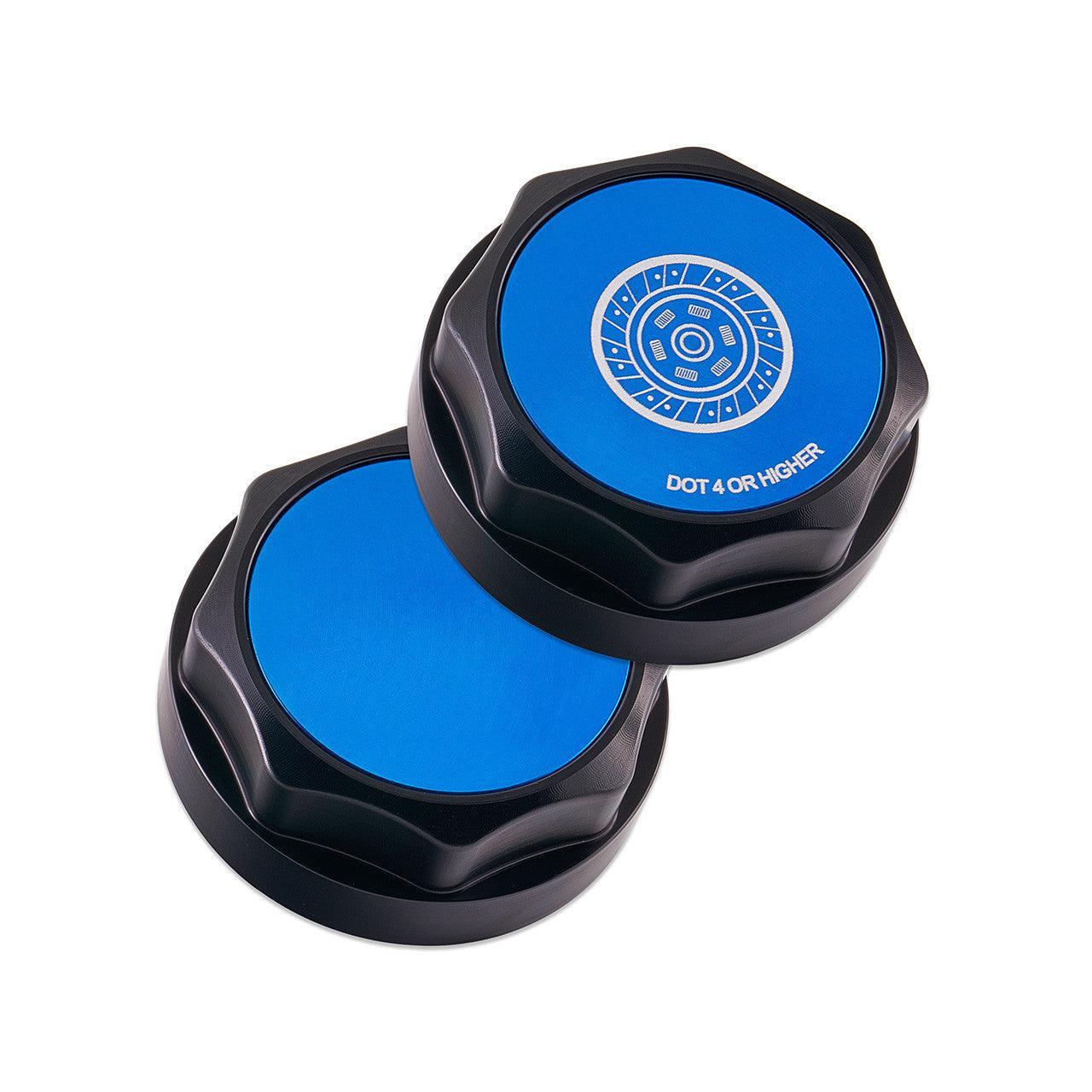 IAG Revolve Clutch Fluid Reservoir Cap w/ Anodized Color Accent Blue Subaru BRZ 2013-2025 | IAG-ACC-5313BKBL