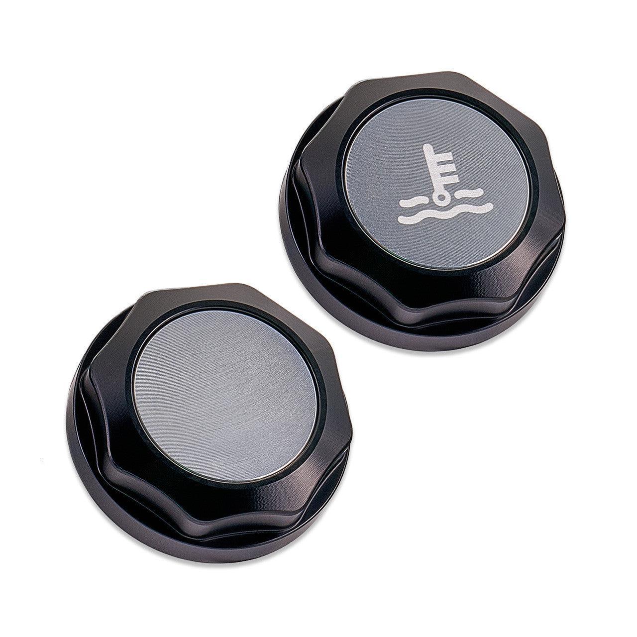 IAG Revolve Coolant Reservoir Cap w/ Anodized Color Accent Silver WRX 02-25 / STI 04-21 / 13-25 BRZ | IAG-ACC-5304BKSL