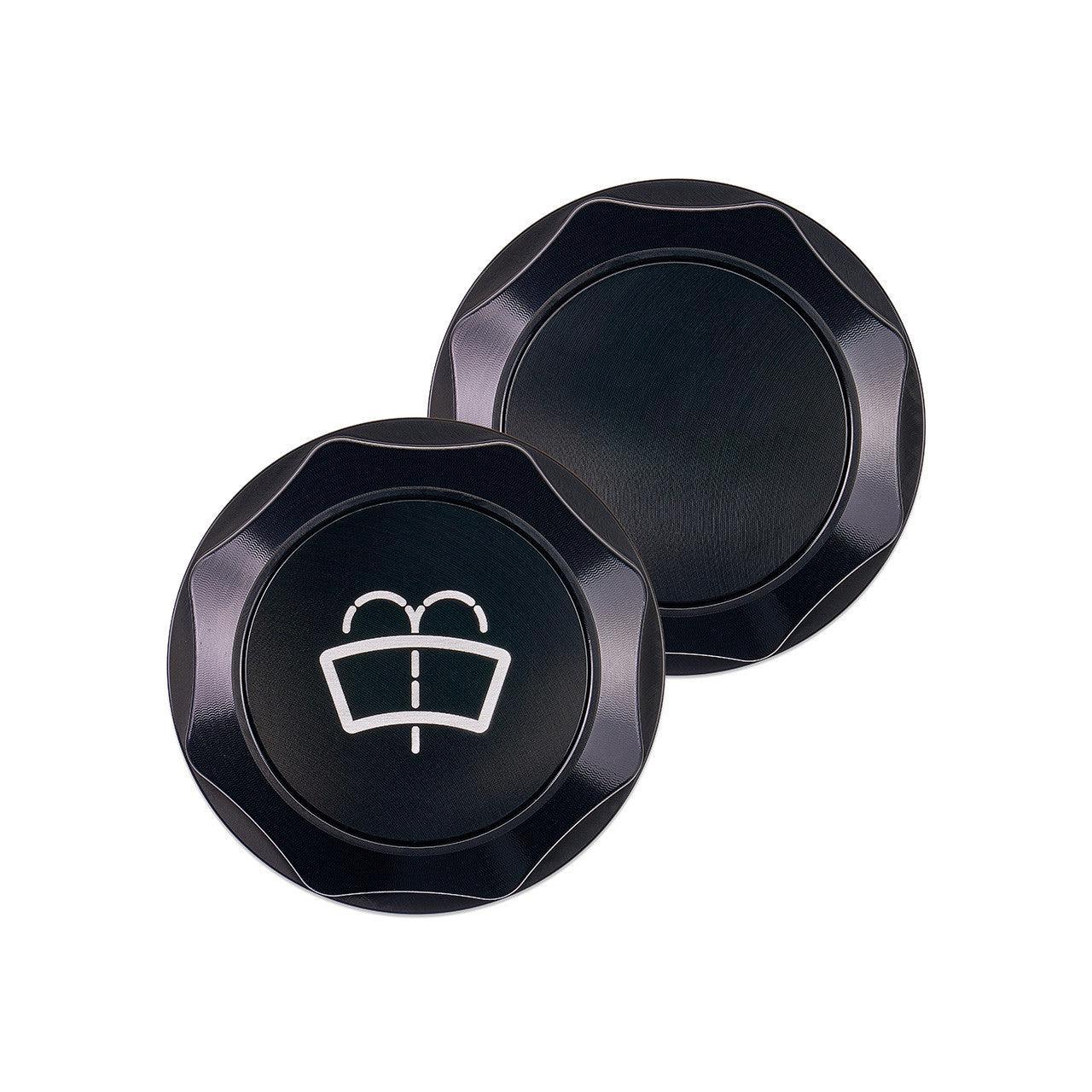 IAG Revolve Washer Fluid Reservoir Cap w/ Anodized Color Accent Black Subaru WRX 22-25 / BRZ 13-25 | IAG-ACC-5310BKBK