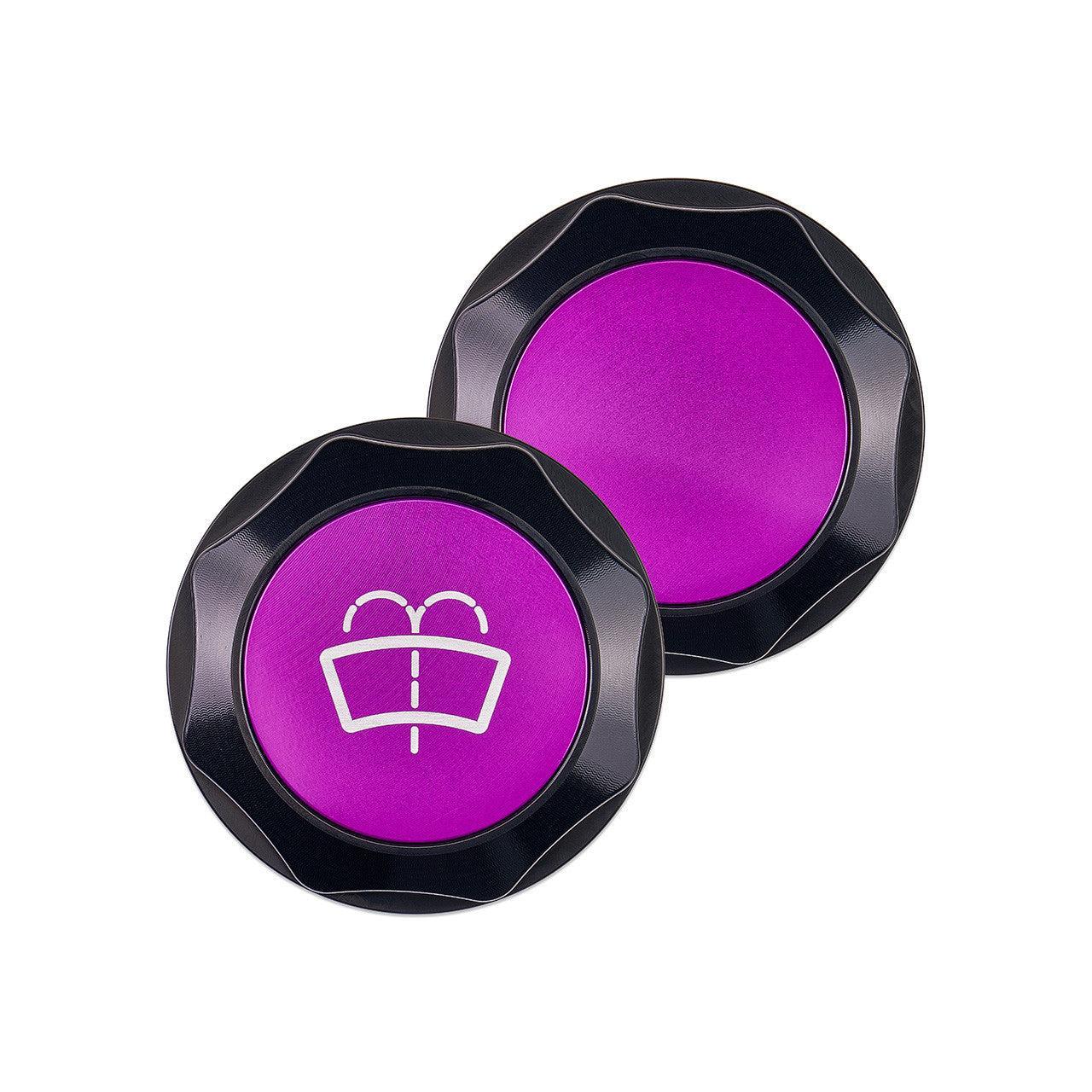 IAG Revolve Washer Fluid Reservoir Cap w/ Anodized Color Accent Purple Subaru WRX 22-25 / BRZ 13-25 | IAG-ACC-5310BKPR