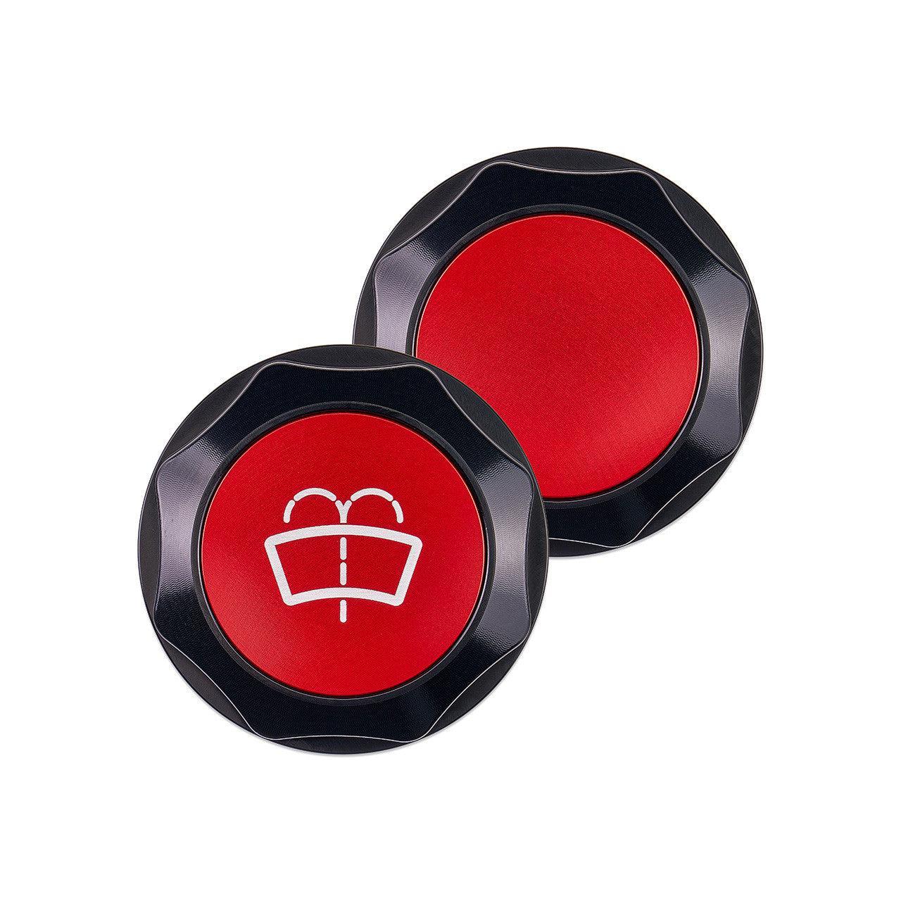 IAG Revolve Washer Fluid Reservoir Cap w/ Anodized Color Accent Red Subaru WRX 22-25 / BRZ 13-25 | IAG-ACC-5310BKRD