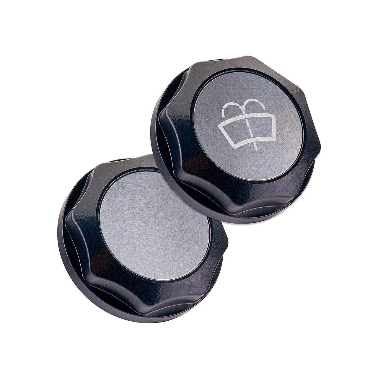 IAG Revolve Washer Fluid Reservoir Cap w/ Anodized Color Accent Silver Subaru WRX 22-25 / BRZ 13-25 | IAG-ACC-5310BKSL