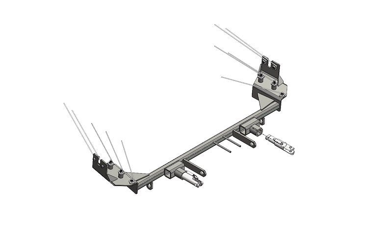 Blue Ox BX2607 Base Plate for Easy Ford Taurus Towing BX2607